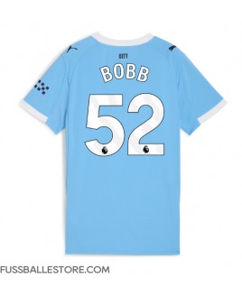 Günstige Manchester City Oscar Bobb #52 Heimtrikot Damen 2025-26 Kurzarm